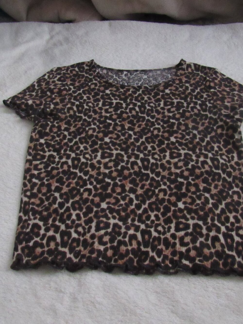 American Eagle Animal Print Crop Top XS USED